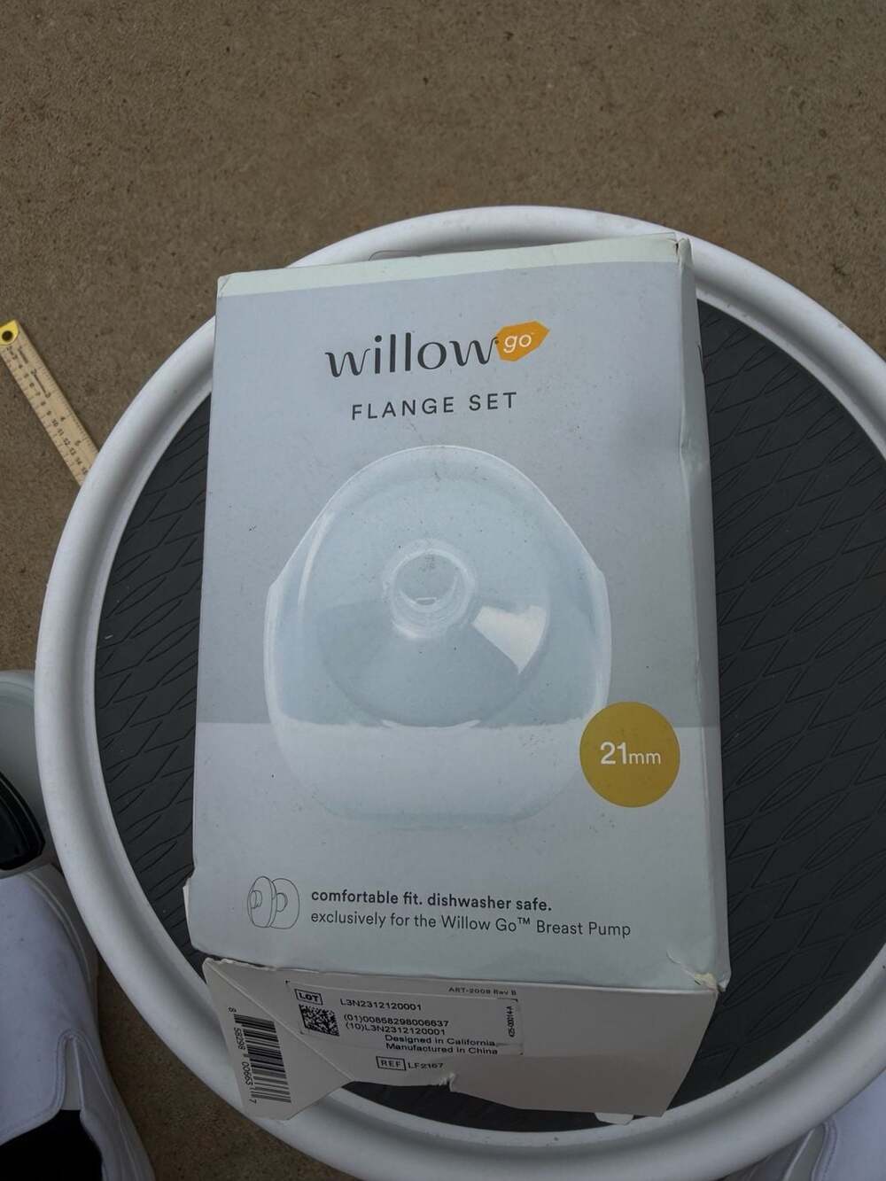 Willow Go Breast Pump Flange Set 21mm